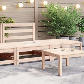 2 pcs conjunto lounge de jardim pinho maciço