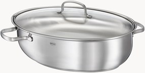 Assadeira oval antiaderente com tampa de vidro Elegance