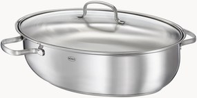 Assadeira oval com tampa de vidro Elegance