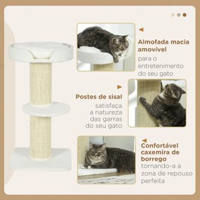 PawHut Arranhador para Gatos Altura 91 cm Arranhador para Gatos de 3 N