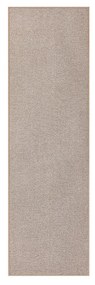 Tapete 80 x 300 cm lavável à máquina castanho camel