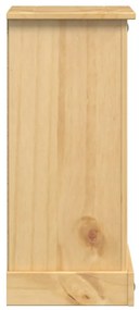 Mesa de cabeceira Corona 35x32,5x74 cm madeira de pinho maciça