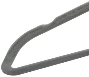 20 pcs conjunto de cabides antiderrapantes veludo cinzento