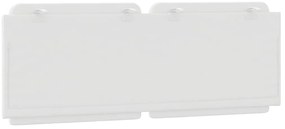 Almofadão de cabeceira 120 cm couro artificial branco