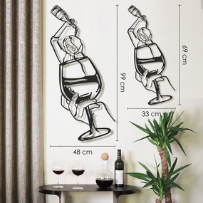 Acessório Decorativo de Parede Apt749 – Preto – 33 x 69 cm