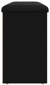 Banco sapateira 102x32x50 cm derivados de madeira preto