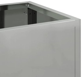Jardineira Elevada vidaXL 60x26x45 cm Aço Galvanizado