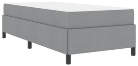 Cama Box Cinza claro, Preto 90 x 190 cm