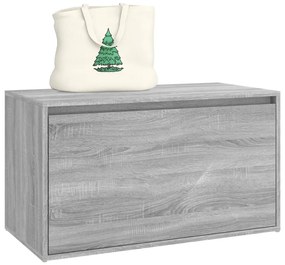 Banco corredor 80x40x45 cm derivados de madeira cinzento sonoma