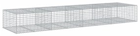 Cesto gabião com cobertura 400x100x50 cm ferro galvanizado