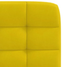 Cadeiras de jantar 6 pcs veludo amarelo
