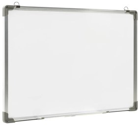 Quadro de escrita magnético 90x60 cm aço branco