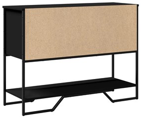 Mesa consola 100x35x74,5 cm derivados de madeira preto