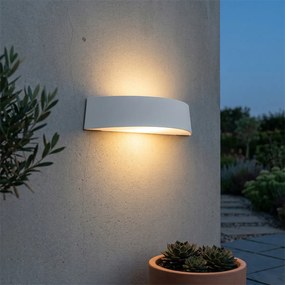 Candeeiro de parede exterior moderno branco IP44 - Caz