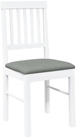 Cadeiras de jantar com almofadões 2 pcs madeira maciça branco