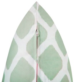 Almofada de jardim 40 x 70 cm verde menta e branco KALAMOS Beliani