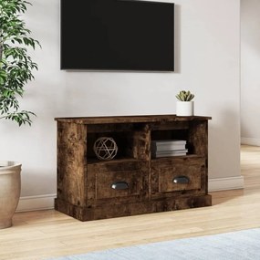 vidaXL Móvel de TV 80x35x50 cm derivados de madeira carvalho fumado