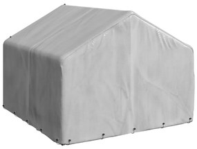 Canil exterior para cães com cobertura 2x2x1,5m aço galvanizado