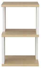 Mesa de Cabeceira Carter – Carvalho Branco – 29,6x29,6x49,4 cm