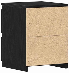 Camas de cabeceira vidaXL com gavetas 2 pcs Carvalho Preto 30x30x40 cm