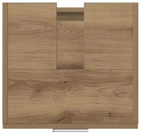 Gabinete de Pia Carvalho Artesanal 40x37x59 cm Madeira Engenharia