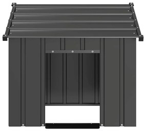 Casota para cães com telhado 85x107x81 cm aço galvanizado