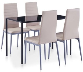 Conjunto de jantar 5 pcs cappuccino