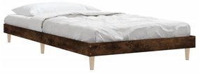 Estrutura cama s/ colchão derivados de madeira carvalho fumado