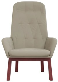 Cadeira de descanso veludo cinzento-claro