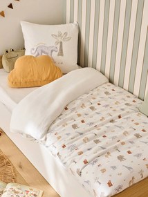 Conjunto de capa de edredão e fronha Mission Safari em musselina de algodão, com algodão reciclado, para bebé cru