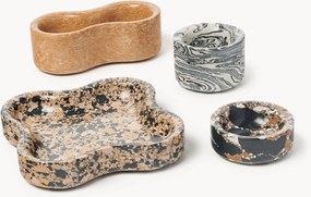 Taças decorativas em mármore artificial Elara, conjunto de 4