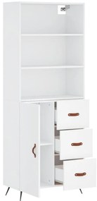 Armário alto 69,5x34x180 cm derivados de madeira branco