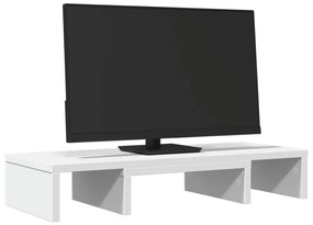 Suporte para monitor ajustável derivados de madeira branco