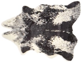 Tapete em pele sintética com padrão em preto e branco 60 x 90 cm NAMBUNG Beliani