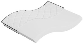 vidaXL Colchão de espuma médio suave 160x200 cm