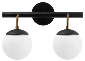 Aplique de Parede Gondol – Preto/Branco – 41 x 20 cm