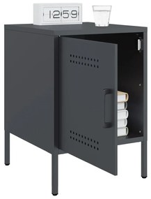 Mesa de cabeceira 36x39x50,5 cm aço antracite