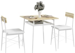 Conjunto de Refeição Compacto 3 Peças "Aurora" com Mesa e Cadeiras – 7