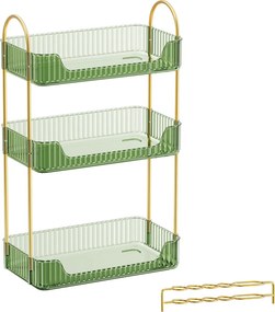 Organizador de maquilhagem para toucador – ideia para presente, verde claro