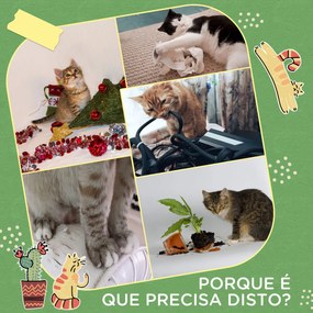 PawHut Arranhador para Gatos em Forma de Cactus de 55,5 cm Torre para