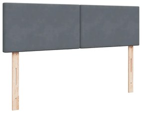 Estrutura cama otomana colchões 160x200 cm cinzento escuro