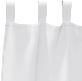 Cortinas opacas 2 pcs Branco Puro 245 x 140 cm Poliéster