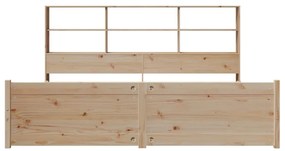 Cama com estante sem colchão 180x200 cm pinho maciço