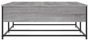 Mesa de centro 100x99x40 cm derivados madeira cinzento sonoma
