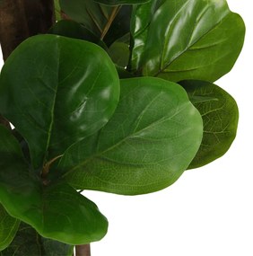 Figueira-lira artificial 96 folhas 80 cm verde