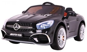 Carro elétrico para Crianças 12V Mercedes AMG SL65 Rodas de EVA, Assento de couro Preto