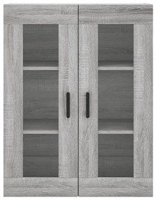 Armário de parede 69,5x34x90 cm cinzento sonoma