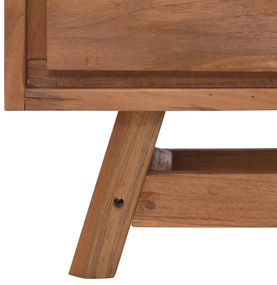 Móvel de TV 110x30x50 cm madeira de teca maciça