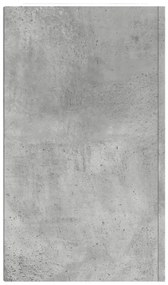Armário parede 75x35x60 cm derivados madeira cinzento cimento