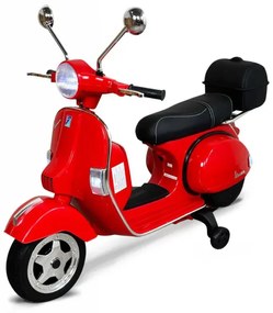 Moto criança eletrica Vespa Clássica Piaggio PX-150 12V Vermelha